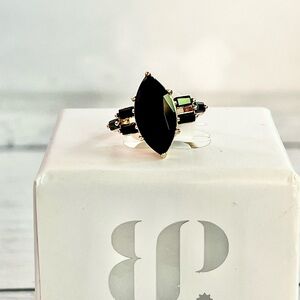Sophisticated Black and Gold Women's Ring